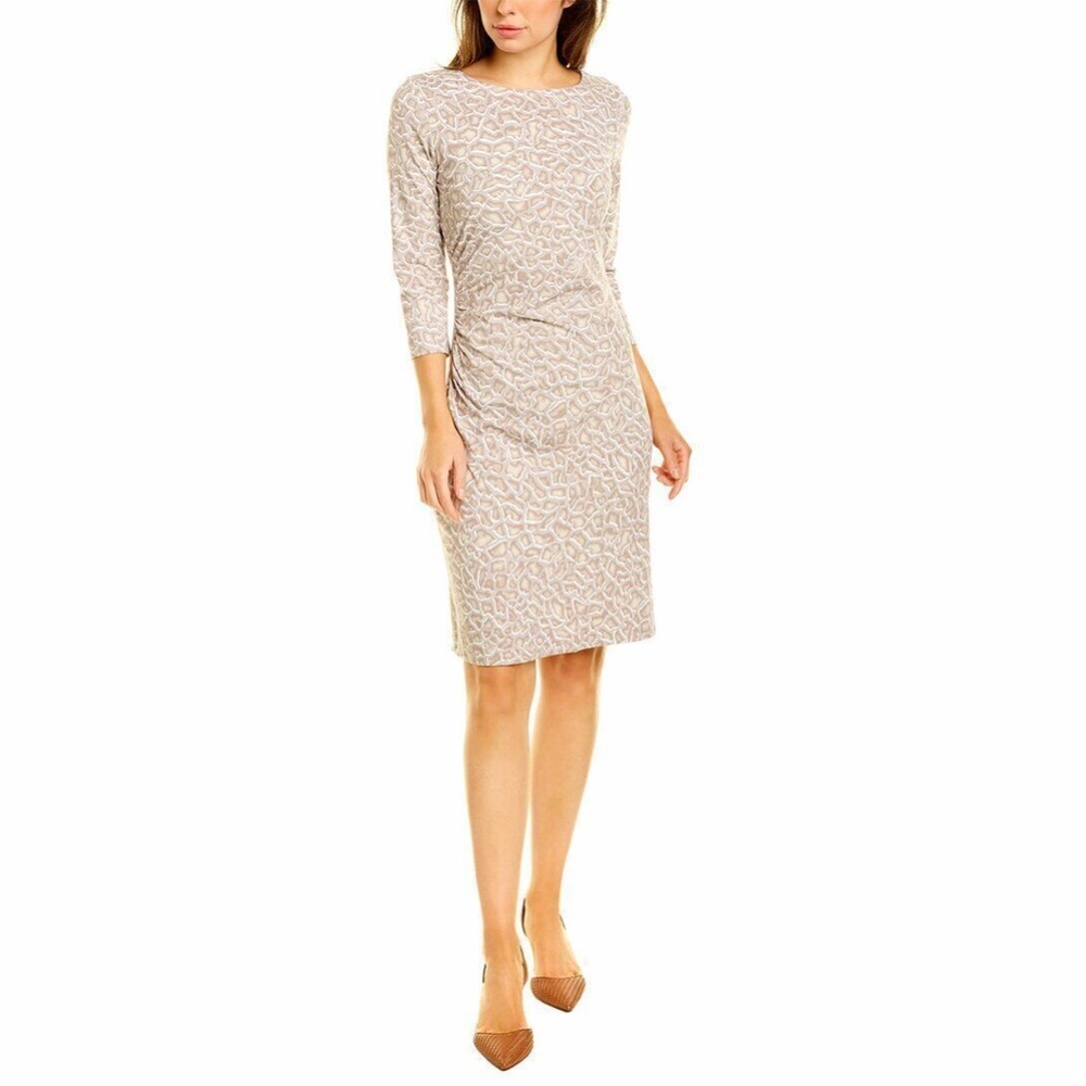 J. McLaughlin Sage Sheath Dress Dark Grey Sz S $228 - Picture 2 of 11